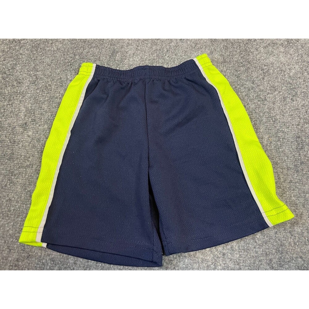 Basketball Shorts Toddler Boy 24 Month Blue With Yellow Stripe 24 M